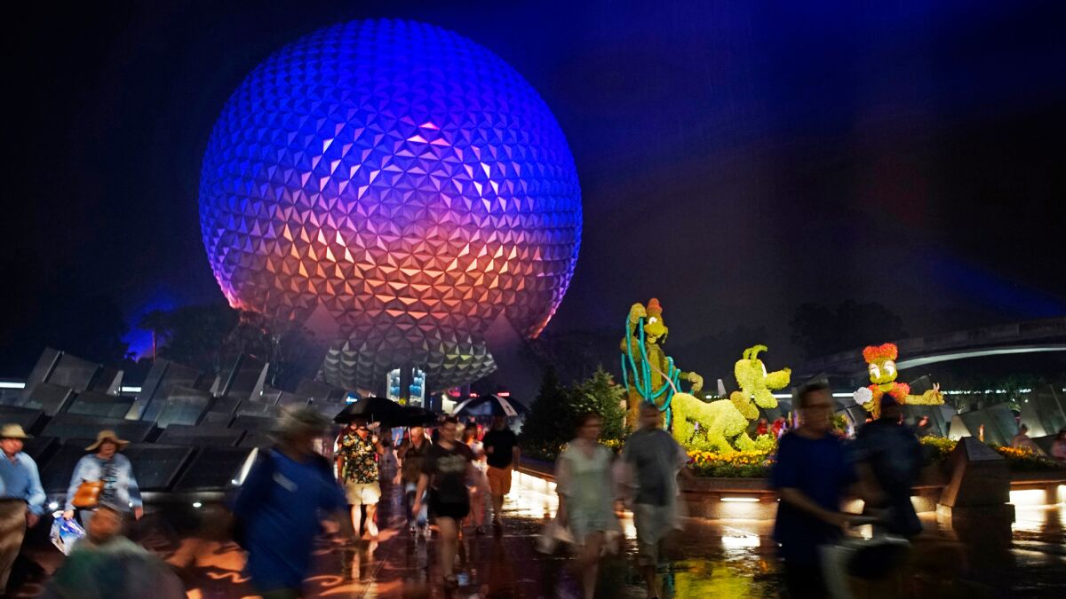 Disney and its Epcot center draw tourists from all over the globe.