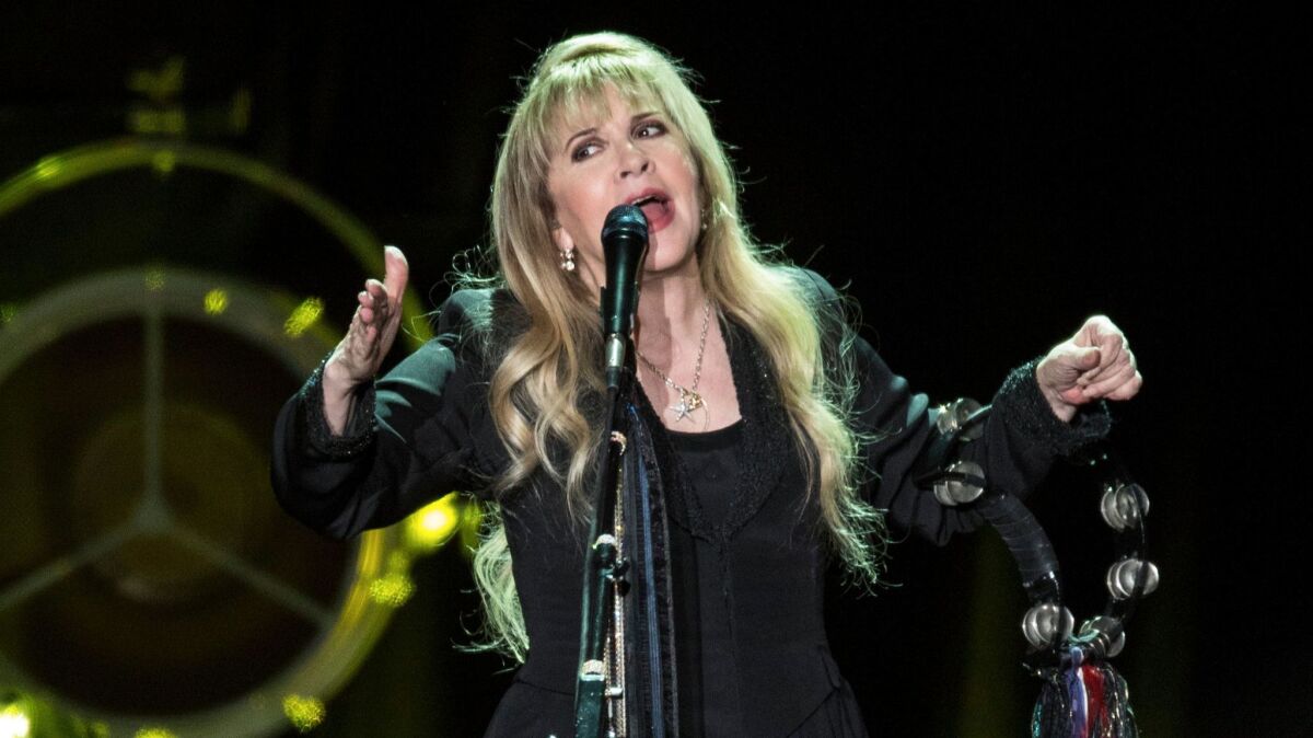 Stevie Nicks performs Sunday night at the Forum in Inglewood.