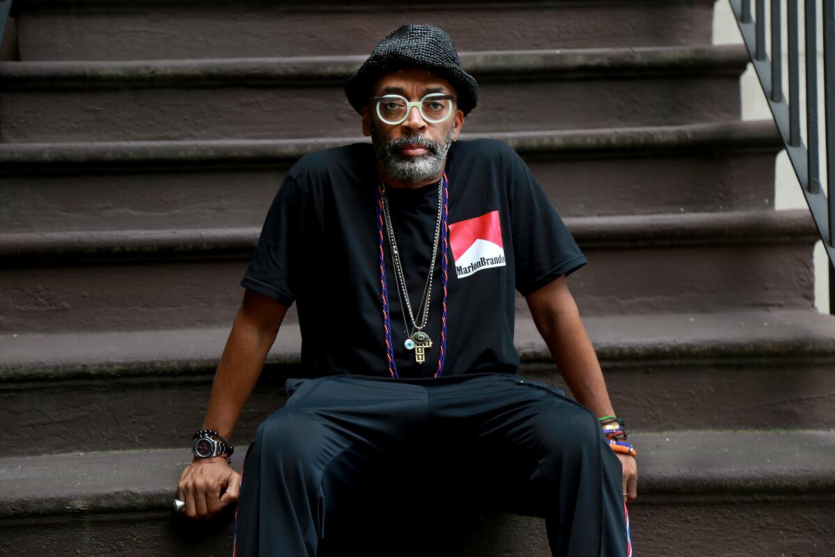 Director Spike Lee photographed by The Times in New York on May 29