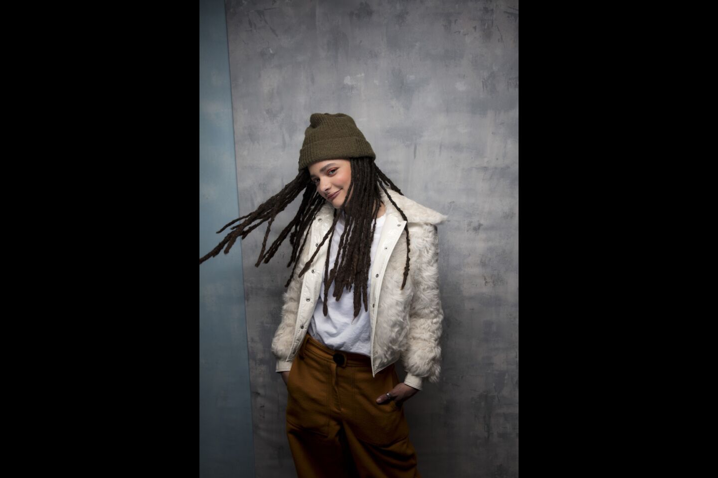 Actress Sasha Lane, from the film "The Miseducation of Cameron Post," photographed in the L.A. Times Studio at Chase Sapphire on Main, during the Sundance Film Festival in Park City, Utah, Jan. 21, 2018.