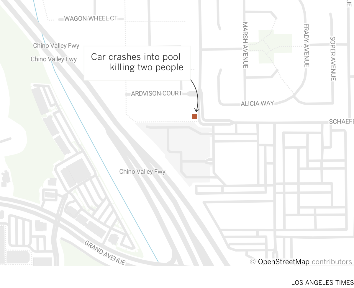 Map shows approximate location of fatal car crash