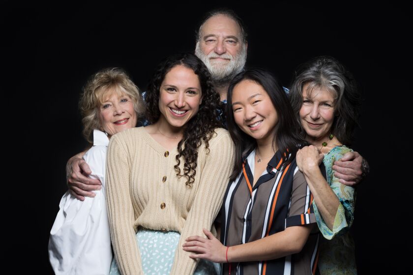"In Every Generation" cast, from left, Judith Scarpone, Rebecca Futterman, Ron Orbach, Sabrina Liu and Lisa Robins.