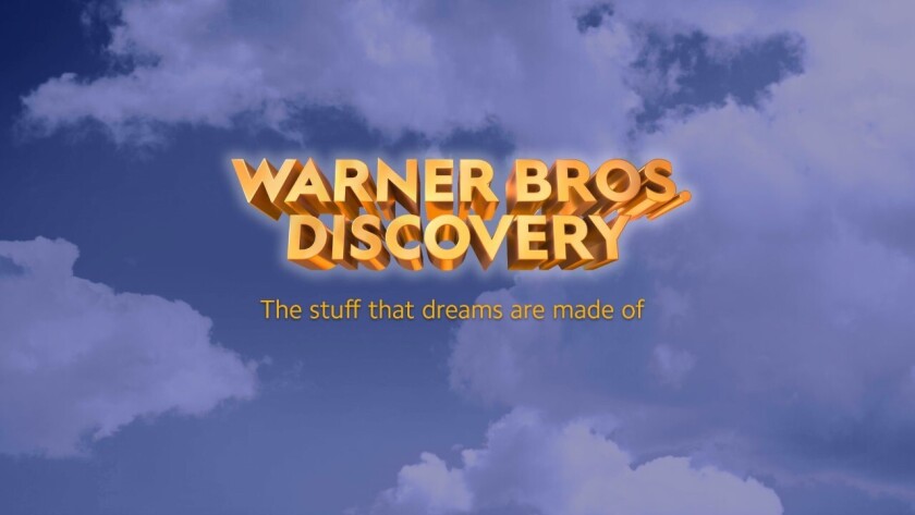 The Warner Bros. Discovery logo.