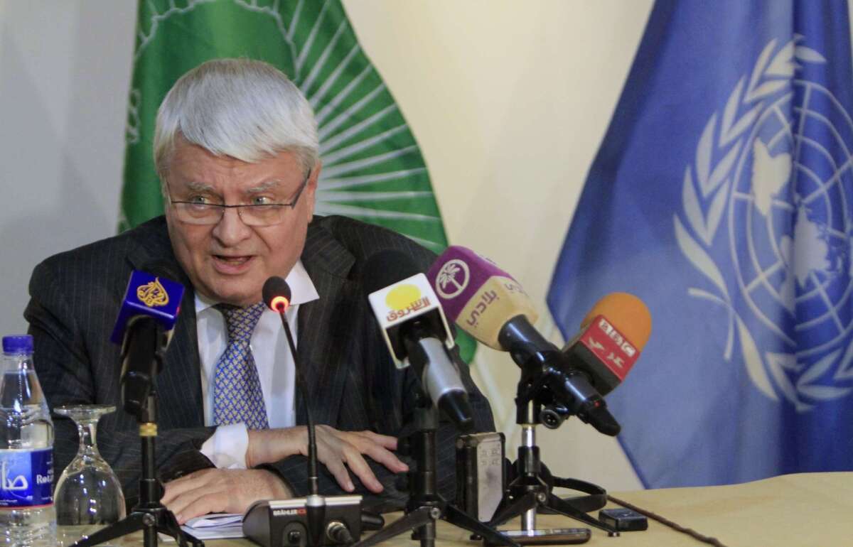 Herve Ladsous, U.N. undersecretary general for peacekeeping, at news conference in Darfur on July 4 called on armed groups in the country to stop fighting and reaffirmed U.N. support for a two-year old peace deal.