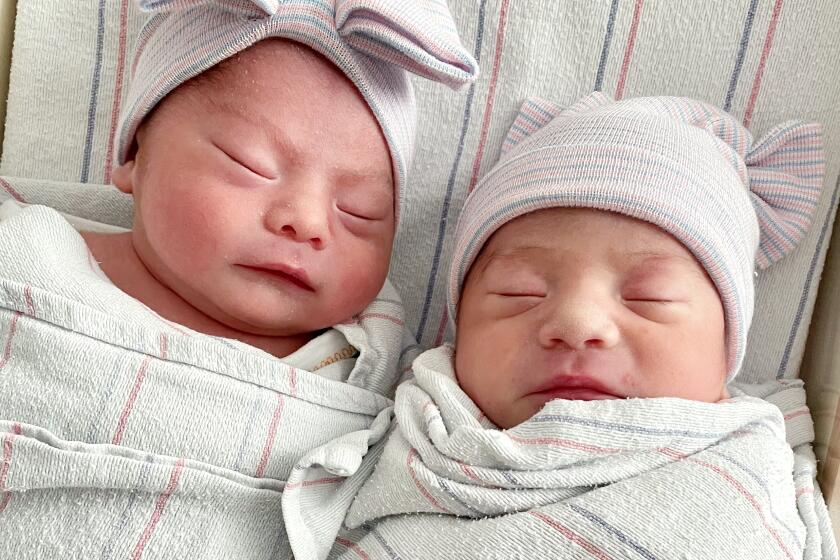 Twins, Aylin, left, and Alfredo Trujillo were born just 15 minutes apart, but what makes their birth so rare, is that they were born on different days, months and years. Aylin Yolanda Trujillo entered the world at exactly midnight on Saturday, Jan. 1, making her the first baby born at Natividad Medical Center in Salinas, Calif., and the first baby to be born in Monterey County. Her twin brother, Alfredo Antonio Trujillo, delivered first at 11:45 pm on Dec. 31, 2021.