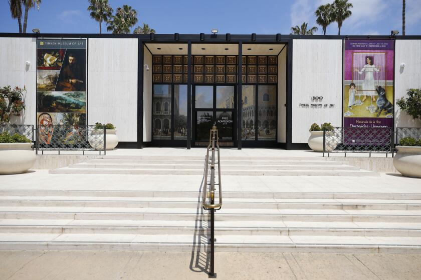SAN DIEGO, CA - MAY 26: Timken Museum is set to reopen after a two year closure, shown here on Thursday, May 26, 2022. (K.C. Alfred / The San Diego Union-Tribune)