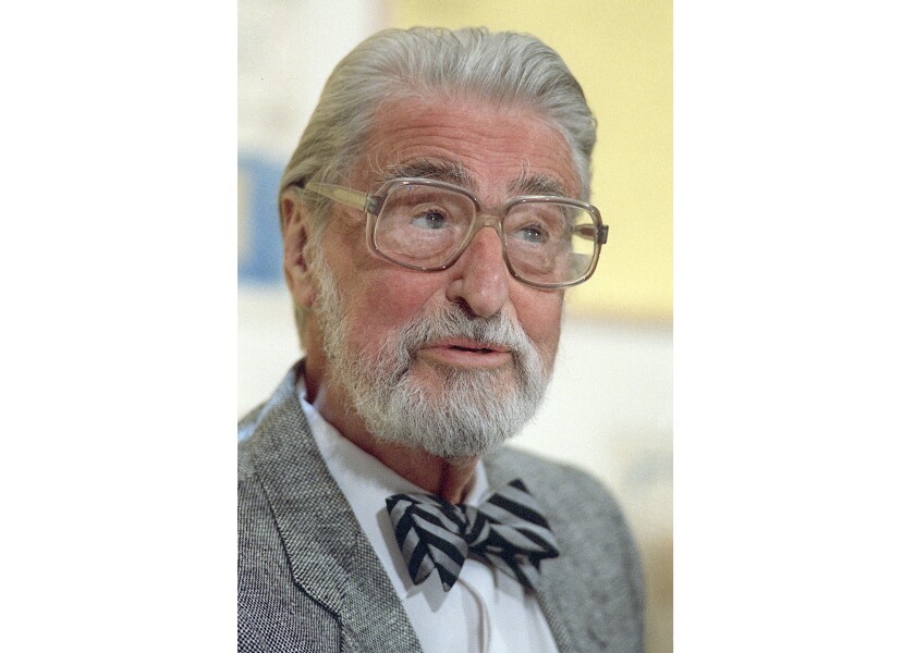 Controversy has increased sales of books by Theodor Seuss Geisel (pictured here in 1987), a.k.a. Dr. Seuss.