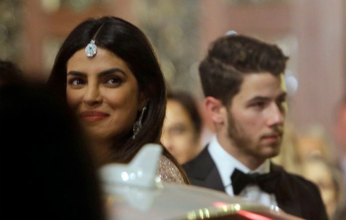 Attendees Priyanka Chopra, a Bollywood actress, and her musician husband, Nick Jonas, were wed just a week earlier at a palace in northwestern India.