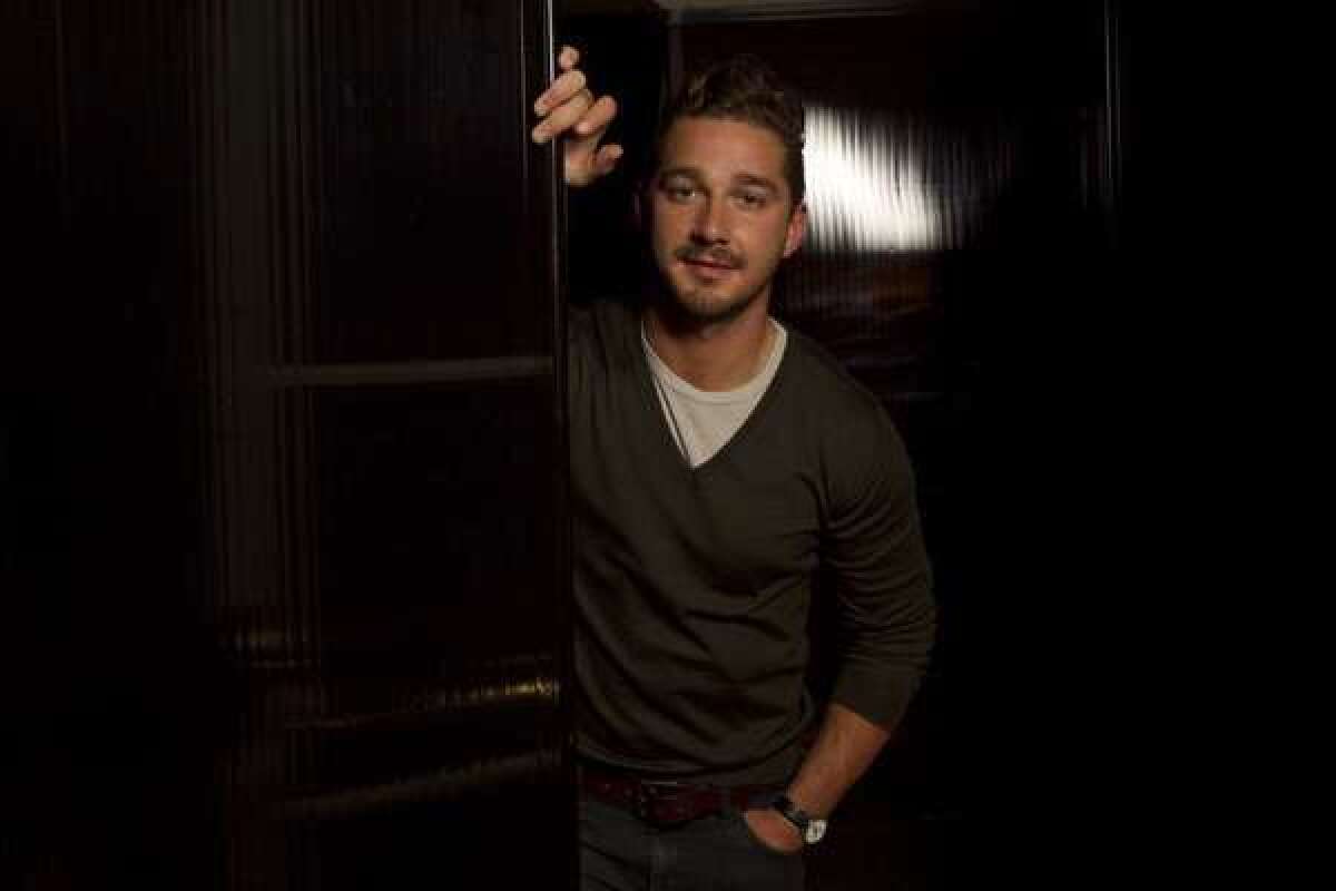 Shia LaBeouf, shown here at the Four Seasons Hotel in Beverly Hills in 2011, will make his Broadway debut in April in the play "Orphans," co-starring Alec Baldwin.