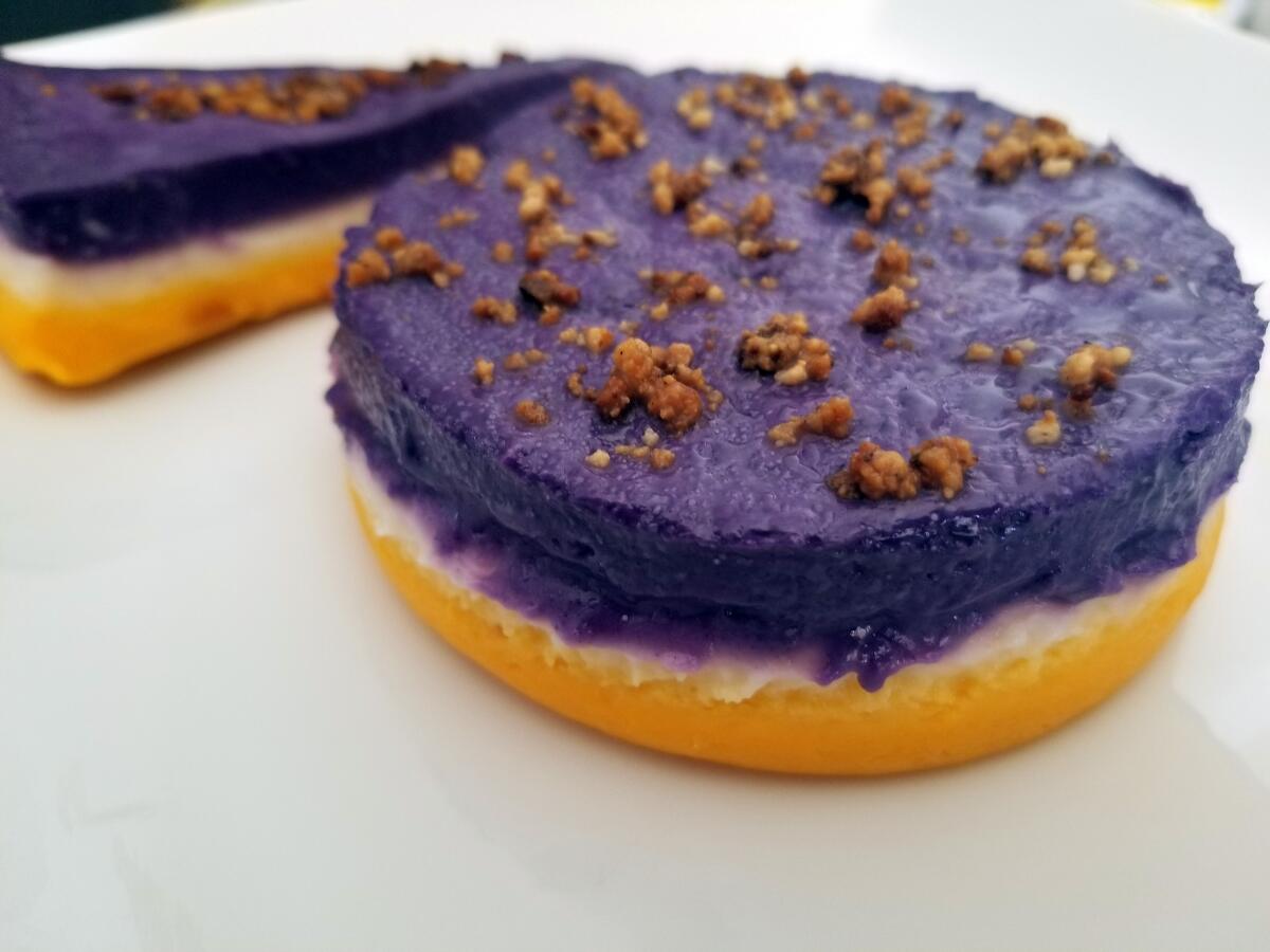 Sapin-sapin at United Bread & Pastry in Silver Lake. The rice cake is made from glutinous rice and coconut milk.