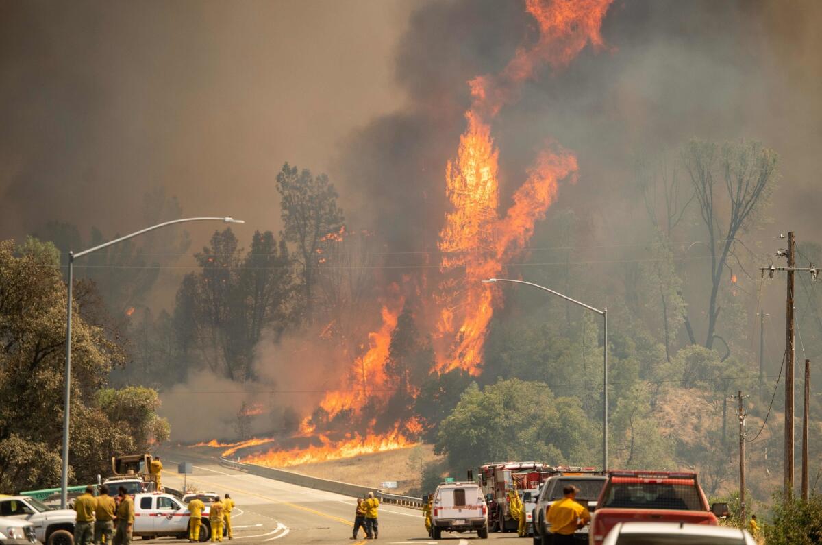 Destruction from California wildfire