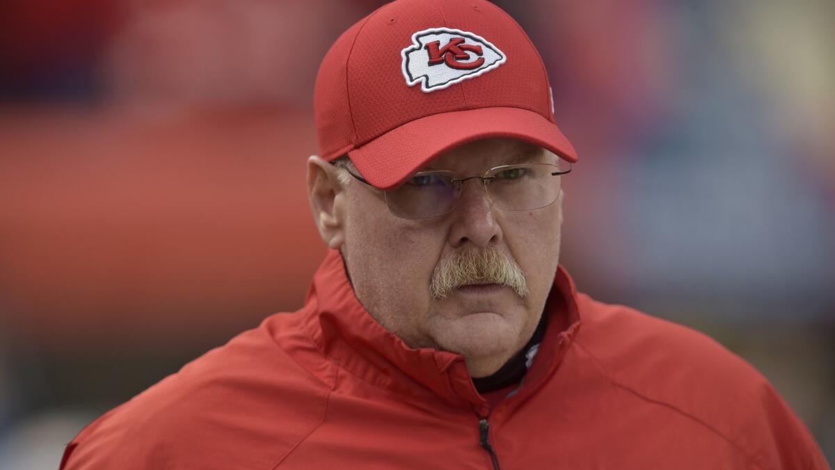Kansas City Chiefs head coach Andy Reid grew up in Los Angeles and has frozen Tommy's burgers flown to Kansas City. They're "good for your joints — the grease. Keeps you lubed up, man," he says.