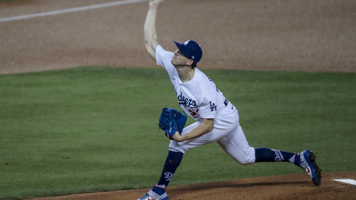 Dodgers see positive signs from Walker Buehler, Blake Treinen