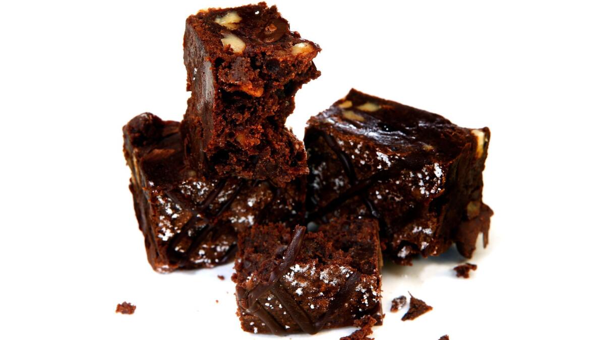 Triple-chocolate brownies made by Test Kitchen Director Noelle Carter.