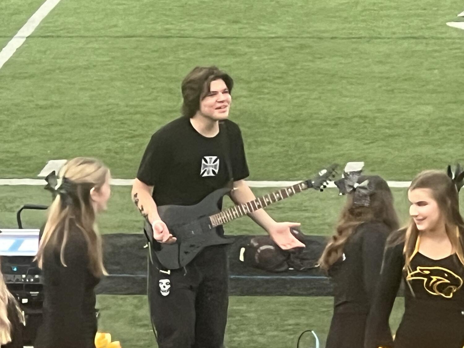 Newbury Park student, self-taught at guitar, comes through with electric anthem performance
