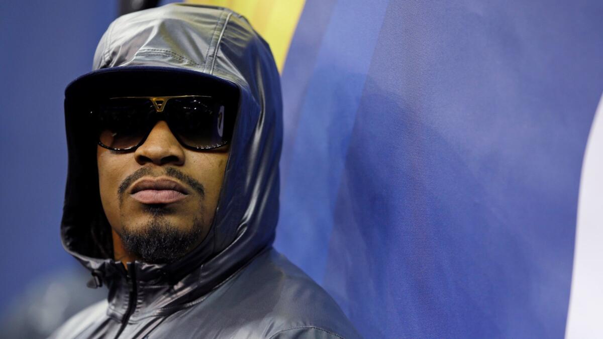 Marshawn Lynch, shown in 2014, is considering a return to the NFL, according to Seattle Coach Pete Carroll.