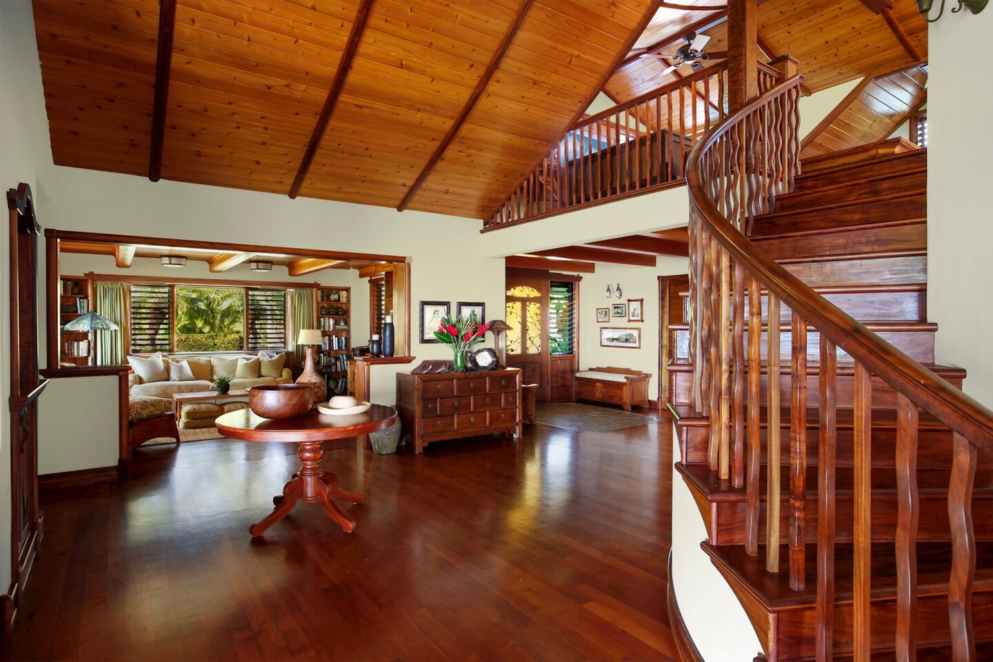 The living area.