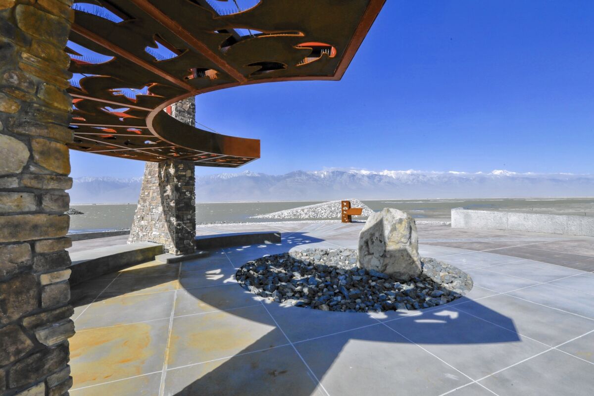 The L.A. Department of Water and Power’s Owens Lake Trails project is intended as a $4.6-million olive branch from Los Angeles to the people of Owens Valley, where animosities have simmered since the city’s aqueduct, completed in 1913, drained the lake.