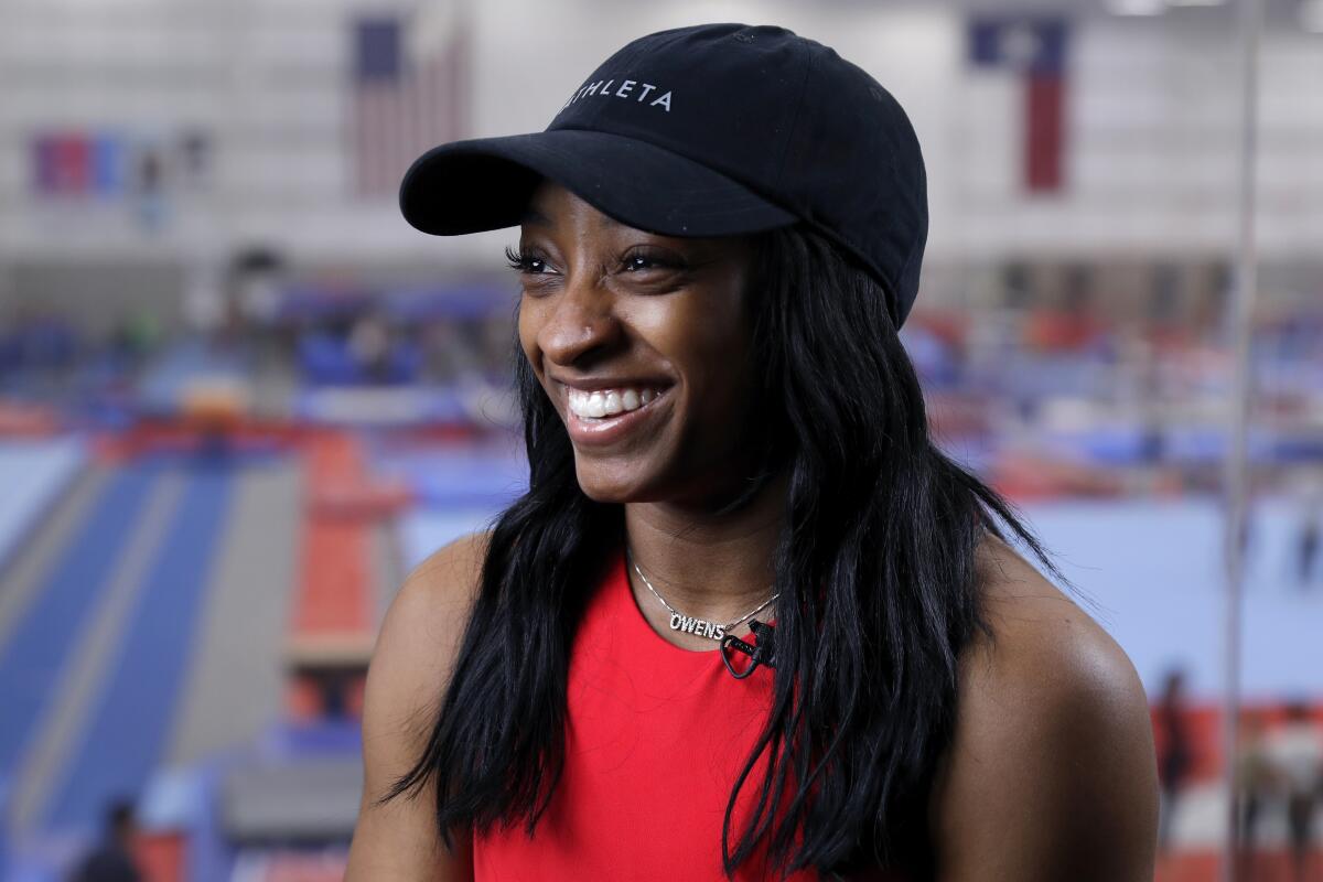 La gimnasta estadounidense Simone 