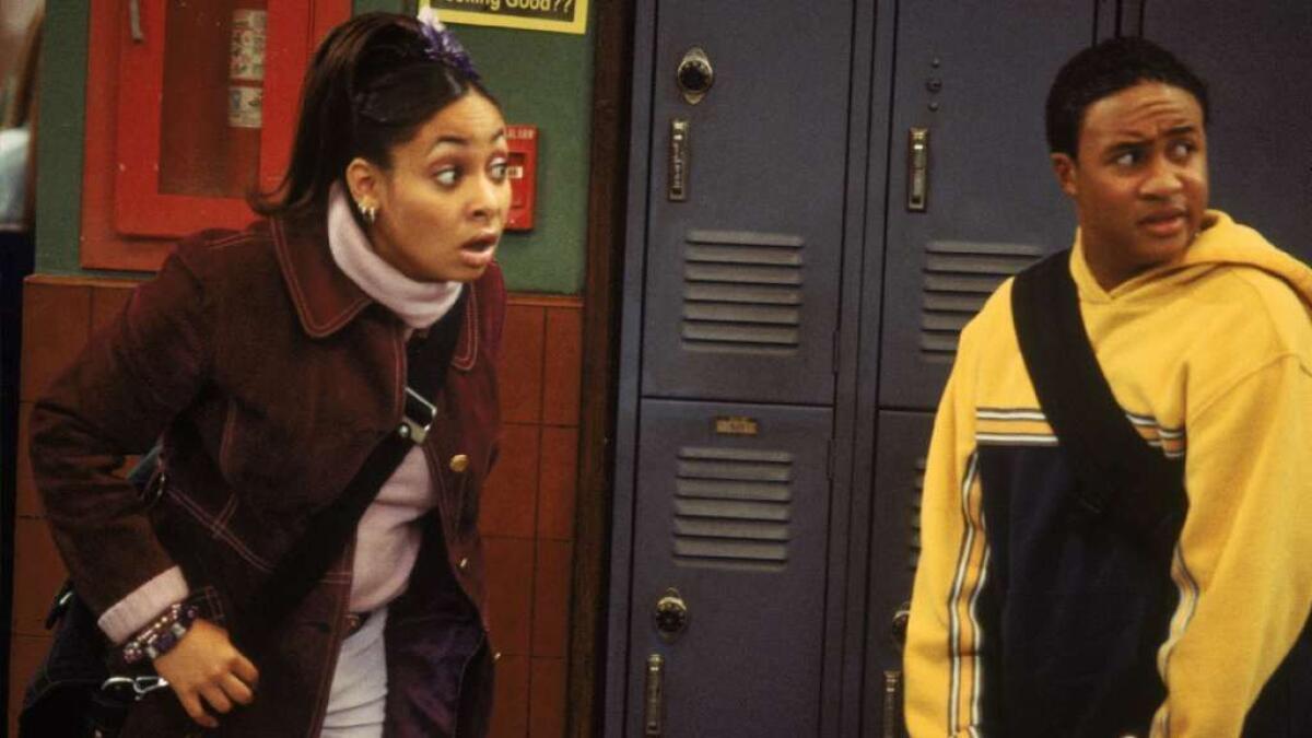 A scene from the Disney Channel's original show, "That's So Raven," with Raven-Symoné and Orlando Brown, a favorite of "Hearts Beat Loud's" Kiersey Clemons.