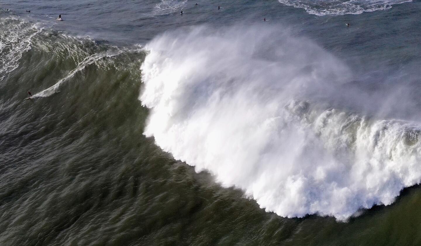 Big waves hit California coast