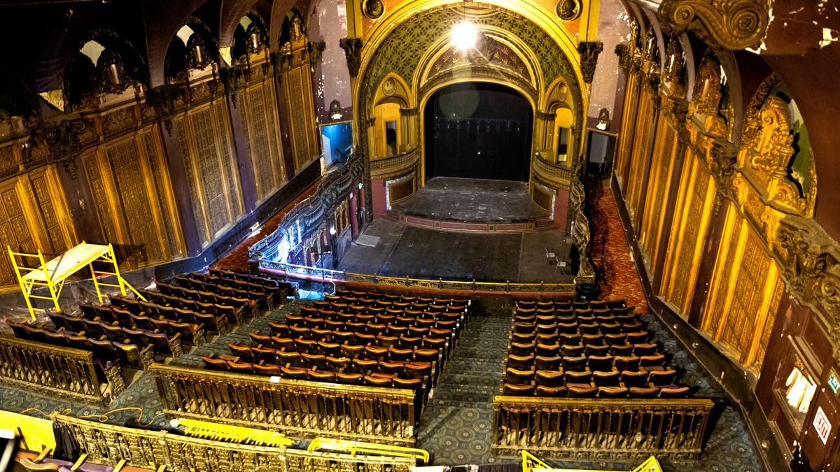 The interior of the Tower Theatre, which will be repurposed.