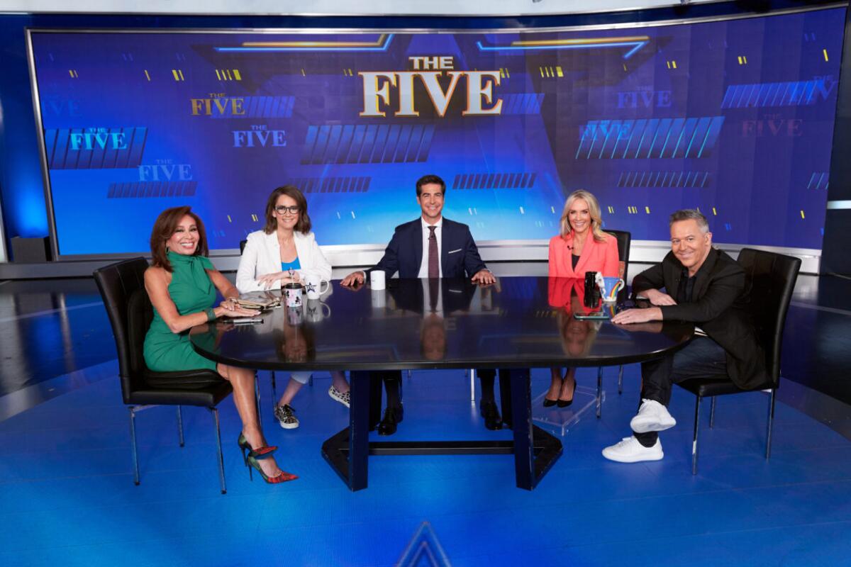 "The Five," a daily roundtable on Fox News, was the most-watched cable news program for the second consecutive year.