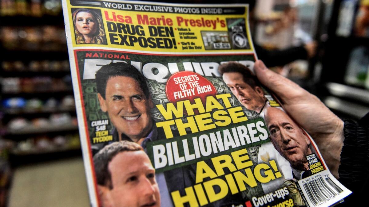The National Enquirer at a New York convenience store in February.