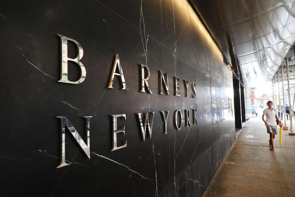 A Barneys store in New York