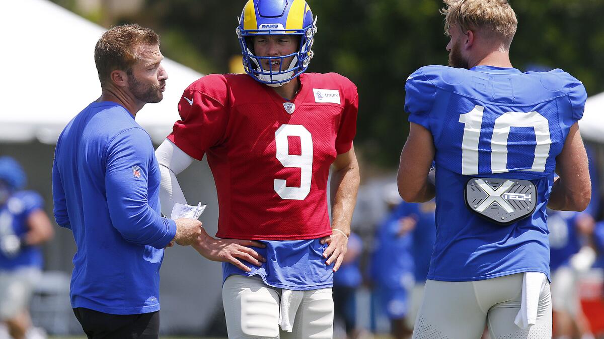 L.A. Rams hold first open practice of training camp at UC Irvine - Los  Angeles Times