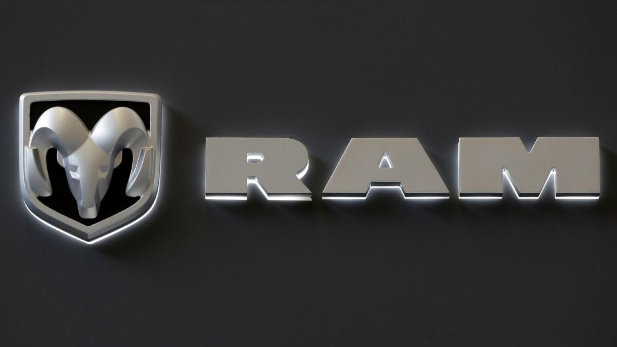 Fiat Chrysler is recalling approximately 1 million Dodge Ram trucks because of a software glitch that could prevent air bags from deploying.