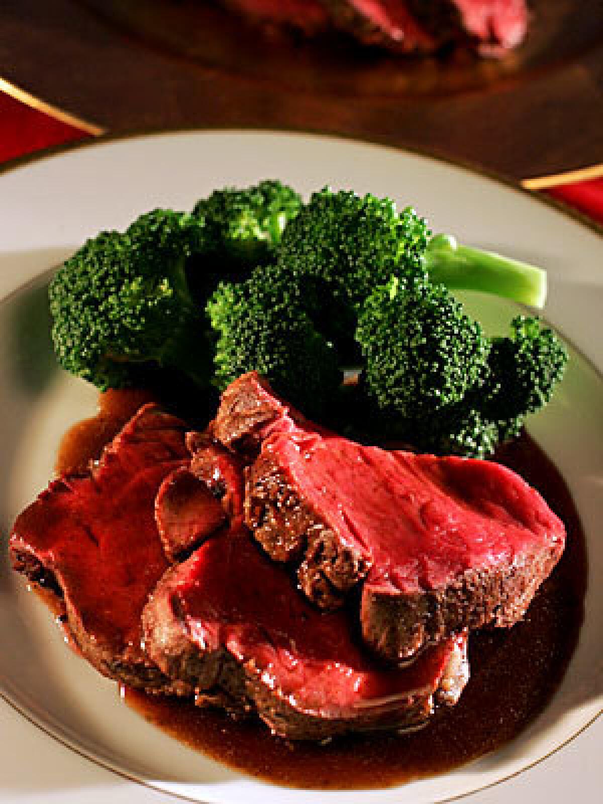 FILLET: A three-peppercorn sauce makes this dish shine.