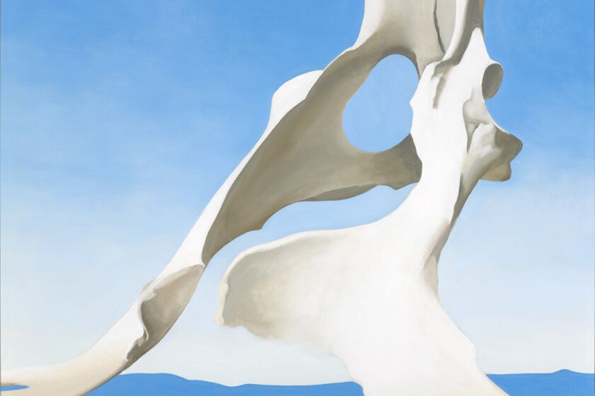 "Pelvis with Distance," a 1943 painting by Georgia O'Keeffe.