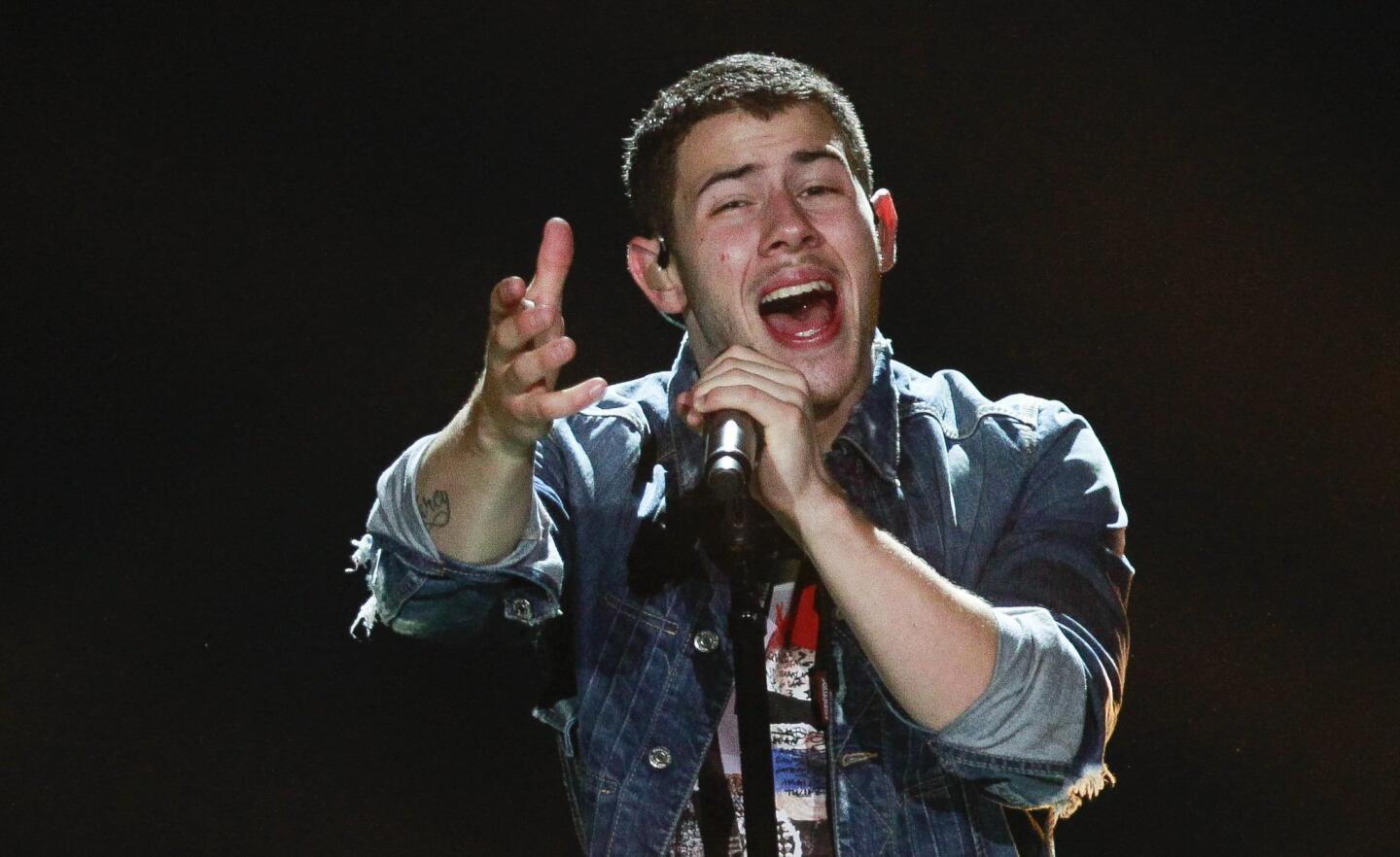 Nick Jonas performs at the Sleep Train Amphitheater.