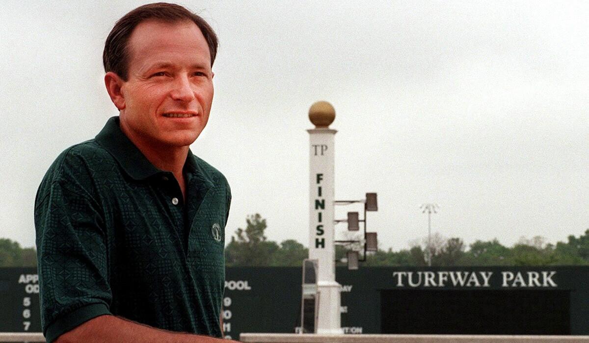 Steve Cauthen, seen in May 1997, is the last person to win the Triple Crown when he rode Affirm in 1978.