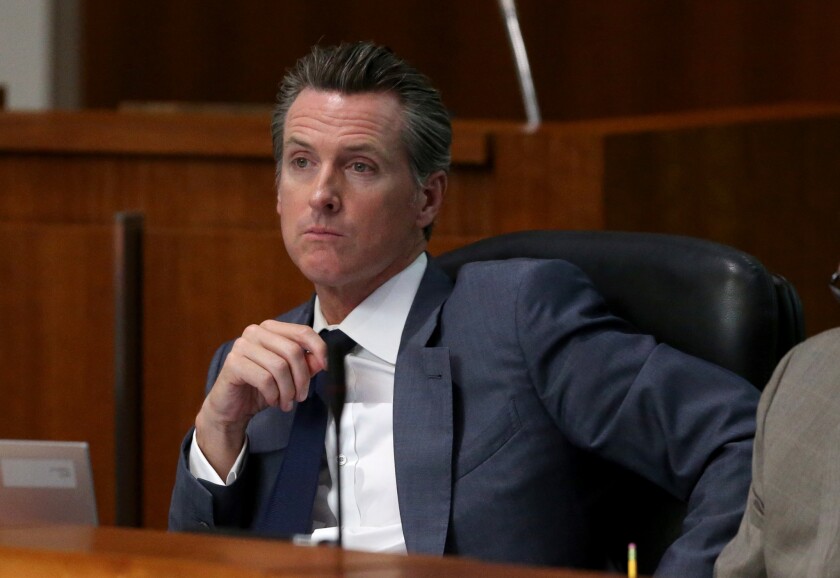 Gov Gavin Newsom Defends His Actions On New California Vaccine Law Los Angeles Times