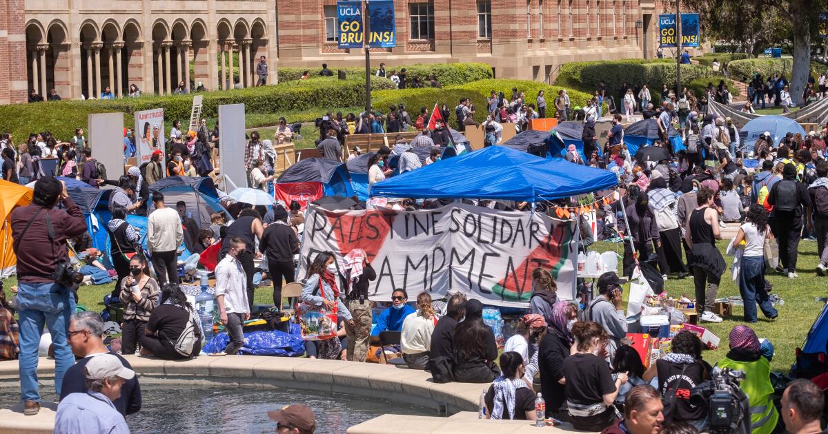 UC regents: Bans on campus encampments ought to be enforced