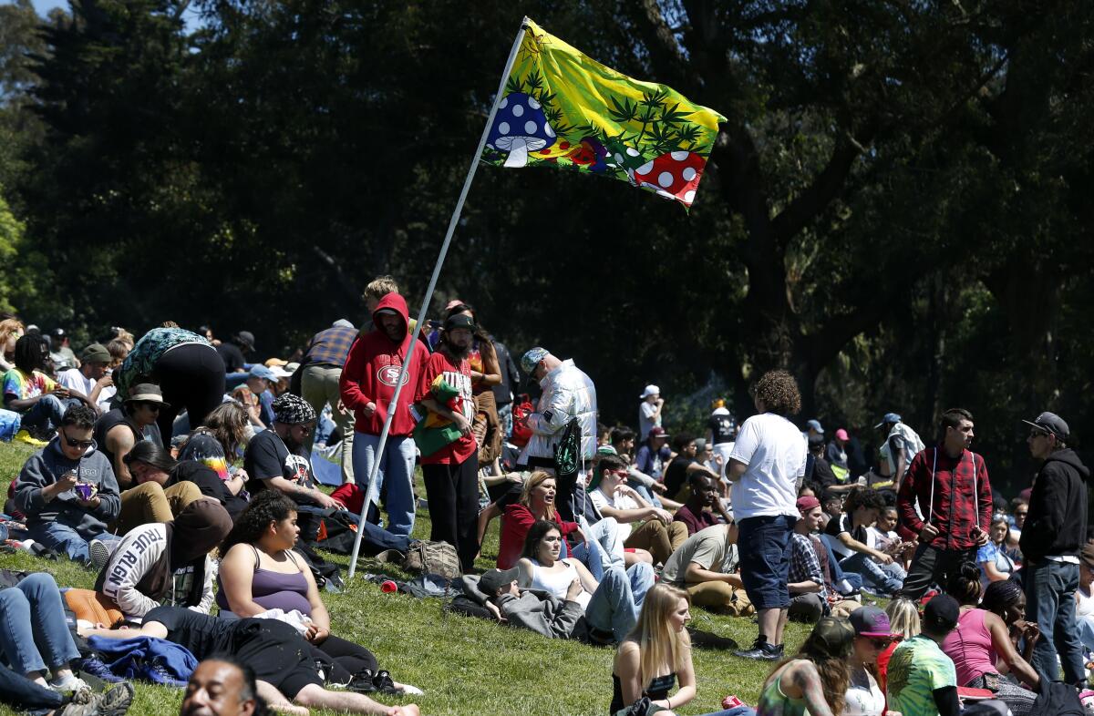 Marijuana fans converge on Hippie Hill for the annual 4/20 celebration 