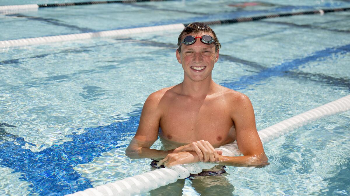 Newport Harbor High senior Reece Hemmens leads the Sailors into this weekend's CIF State Swimming Championships.