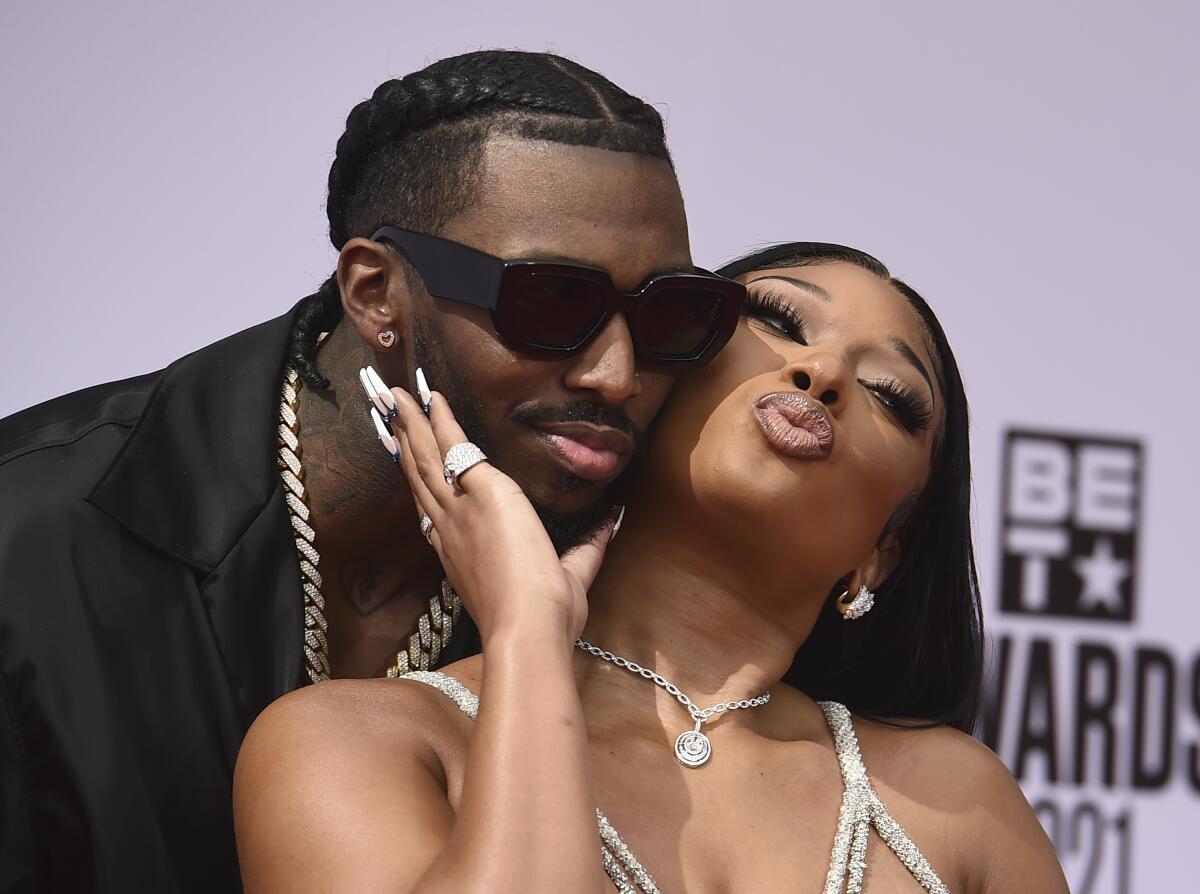 Megan Thee Stallion's boyfriend Pardi supports her amid trial - Los Angeles Times