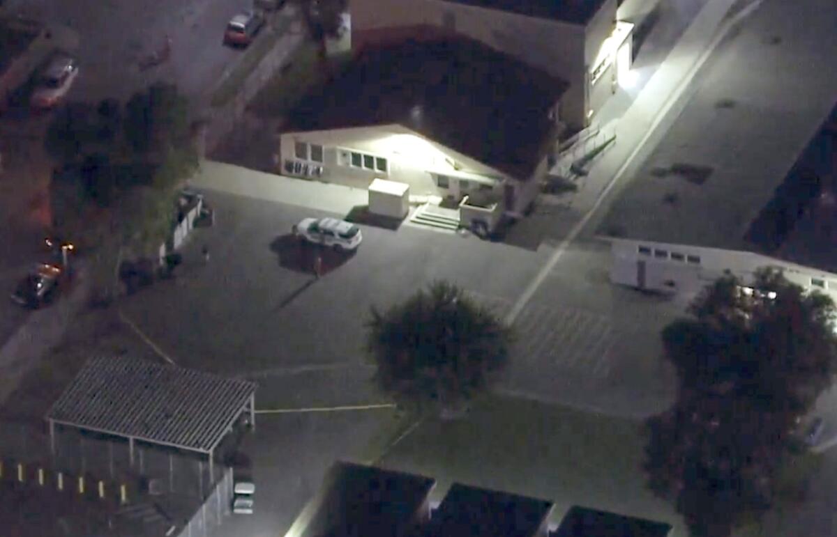 Aerial view of McKinley Elementary School in Long Beach.