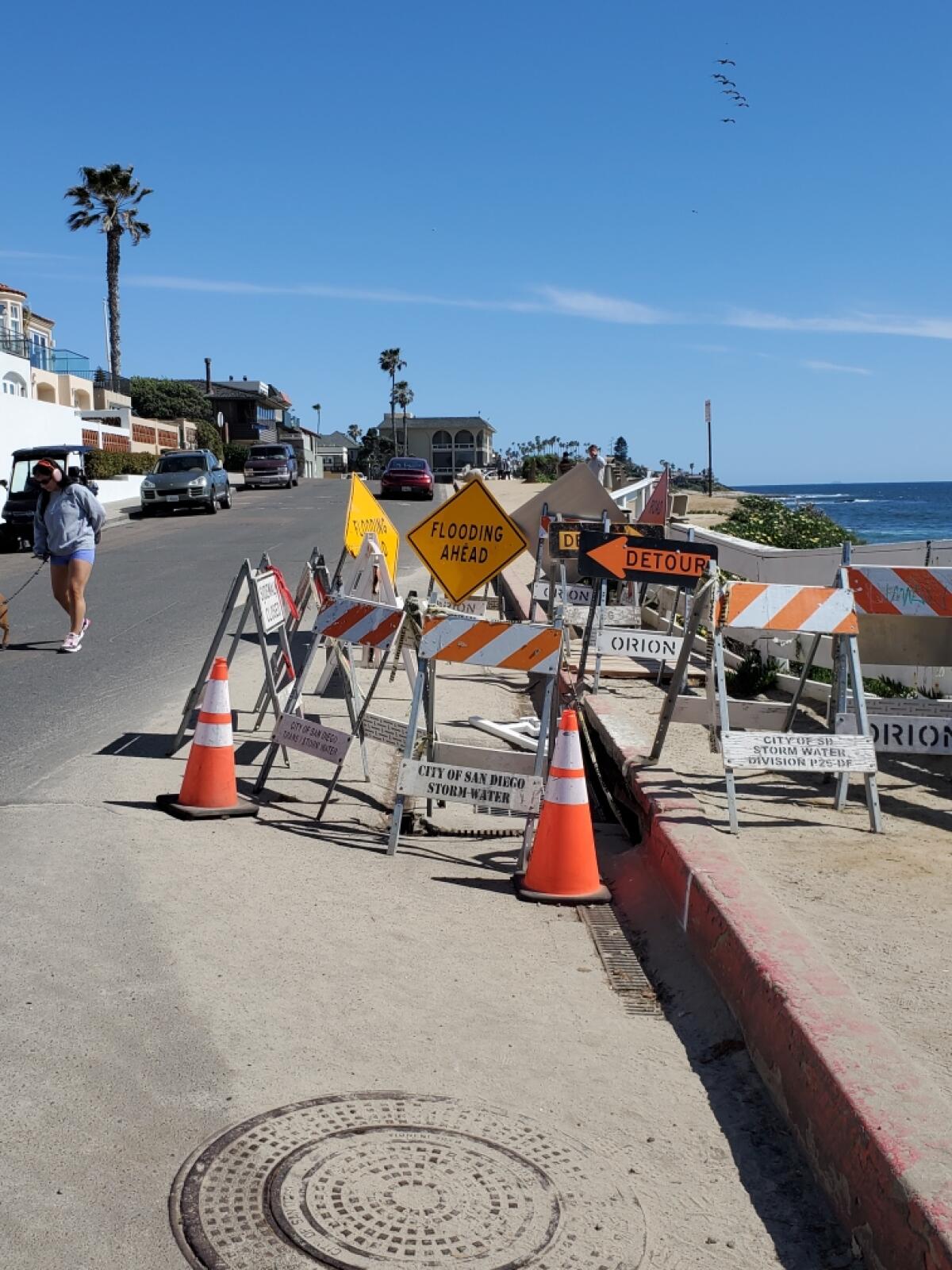 A bluff and storm drain will be repaired in coming months along Neptune Place in the Windansea Beach area. 