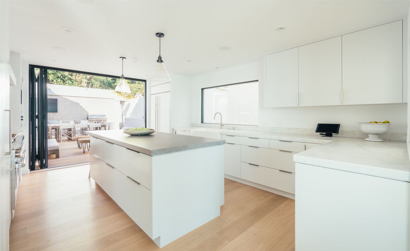 The kitchen.