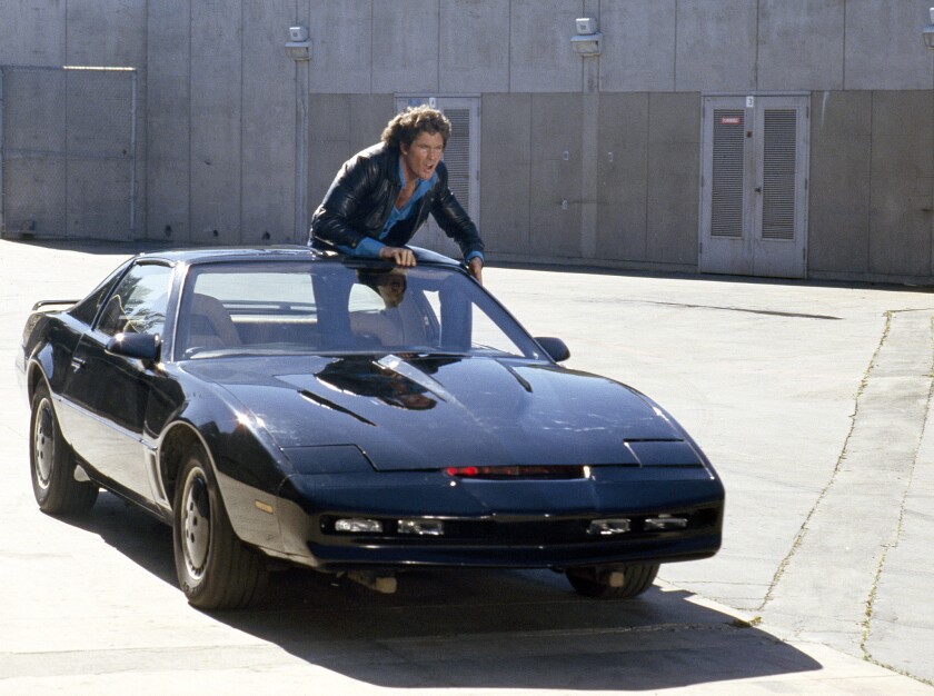 David Hasselhoff as Michael Knight in "Knight Rider." 