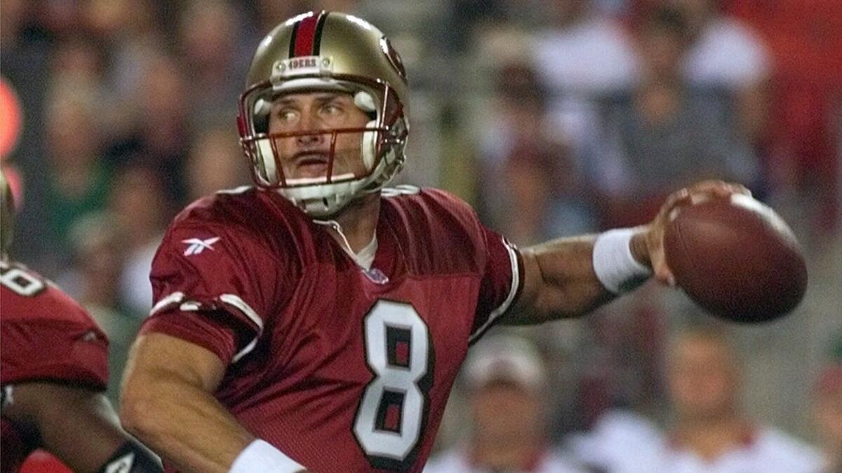 Former NFL quarterback Steve Young was one of the rare left-handed quarterbacks in the league.