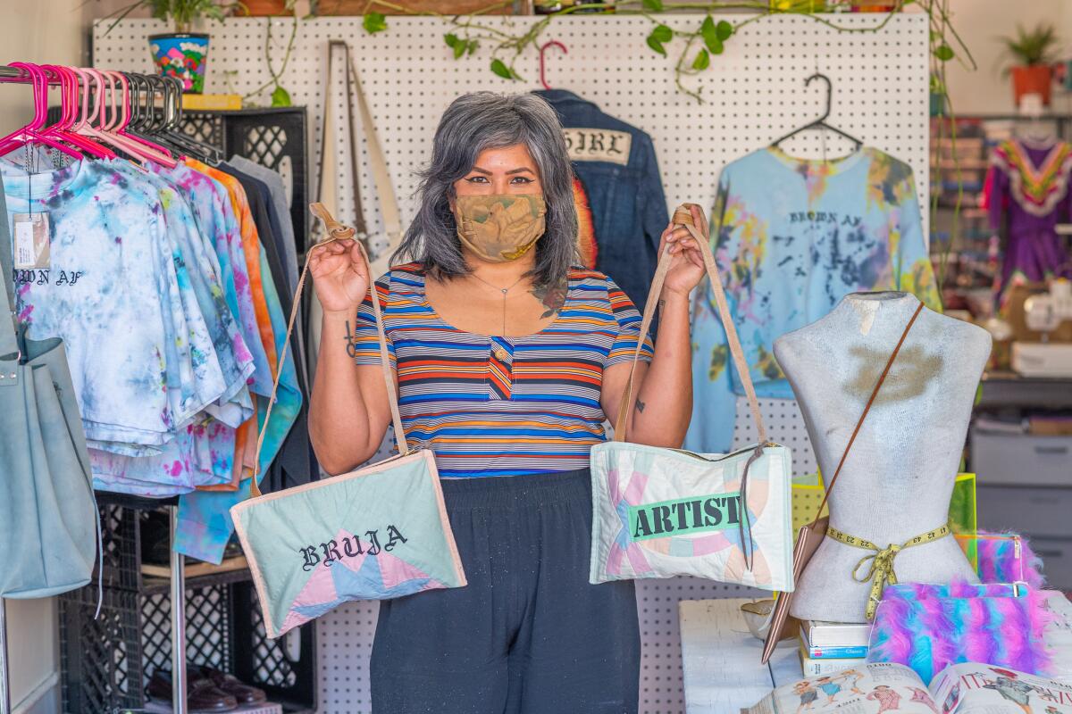 Claudia Biezunski-Rodriguez of Sew Loka, a Barrio Logan-based clothing brand and sewing studio.