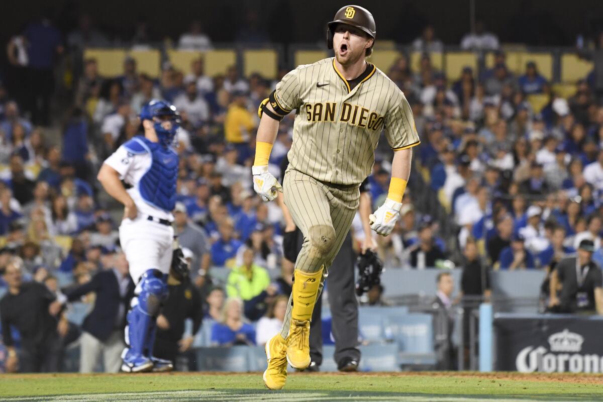 Cronenworth, Padres rally to stun Dodgers 5-3 to reach NLCS