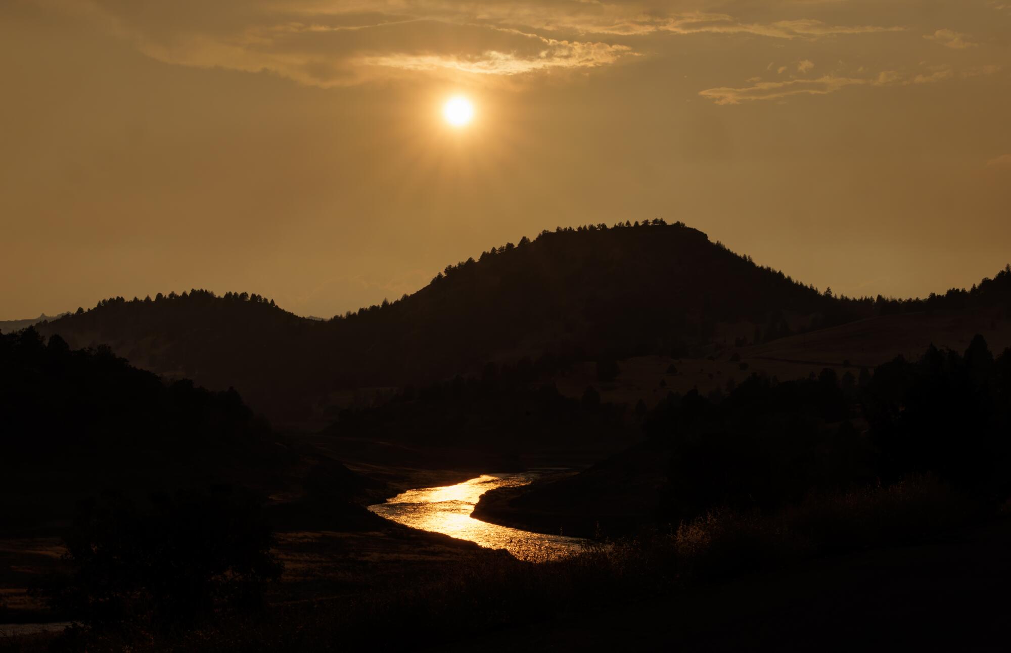 Dams are being removed on the Klamath River, which is now flowing in its original channel.