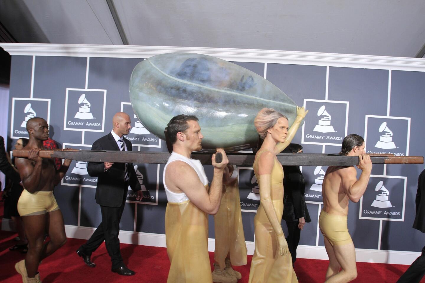 Lady Gaga at the 2011 Grammy Awards