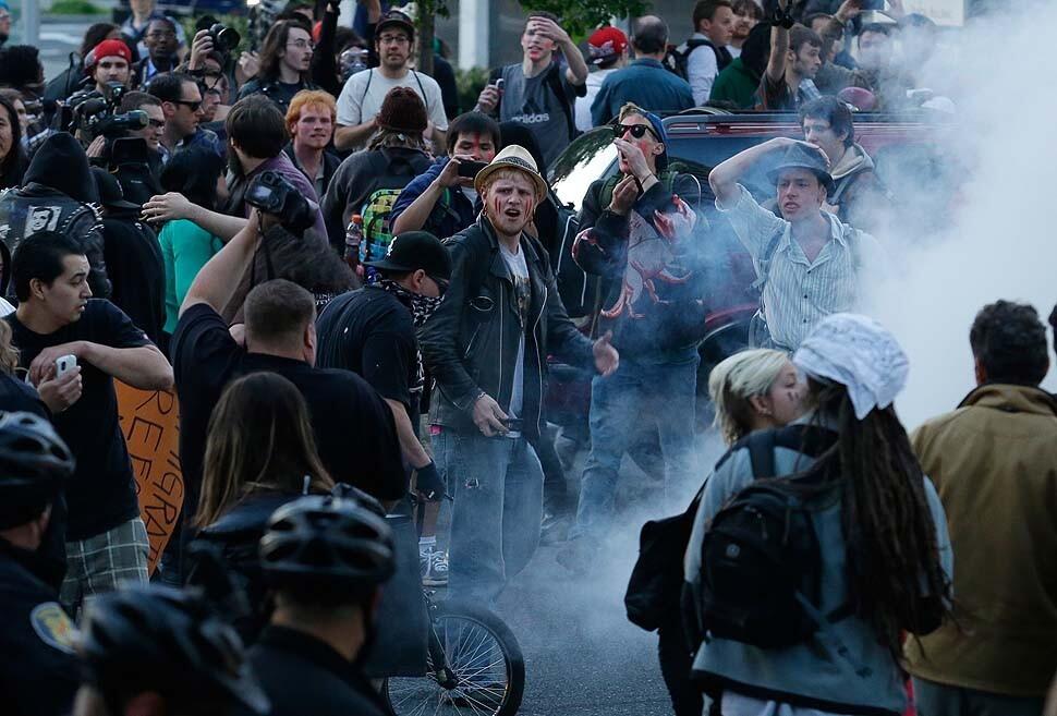 May Day clashes in Seattle